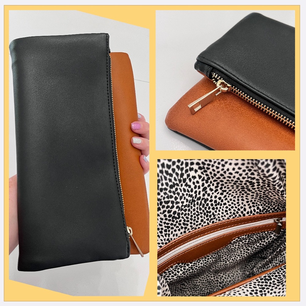 Vegan Leather Clutch | Magnetic Closure | NWOT